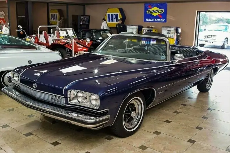 1973 buick centurion convertible midnight blue 350c.i. v8