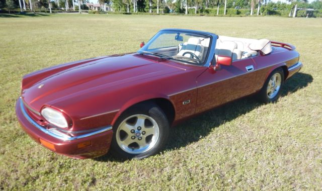 1994 jaguar xjs convertible, 12-cylinder, 6.0 liter - flamenco red - rare!