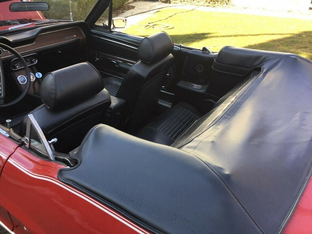 classic vintage drop top pony fomoco sbf red