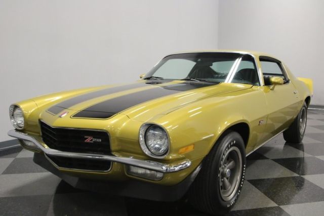 1972 chevrolet camaro z/28 44576 miles placer gold coupe 350 v8 4 speed manual