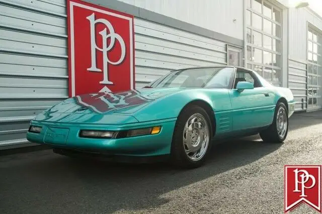 1991 chevrolet corvette 18834 miles turquoise metallic