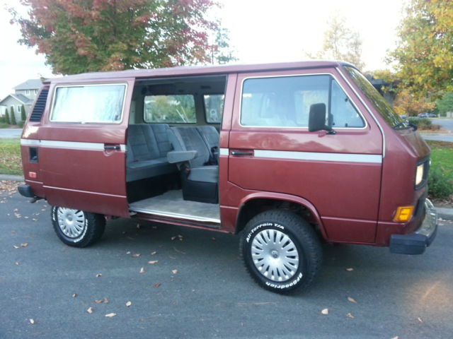 1987 volkswagen vanagon syncro, tintop, 4wd, 90k original miles