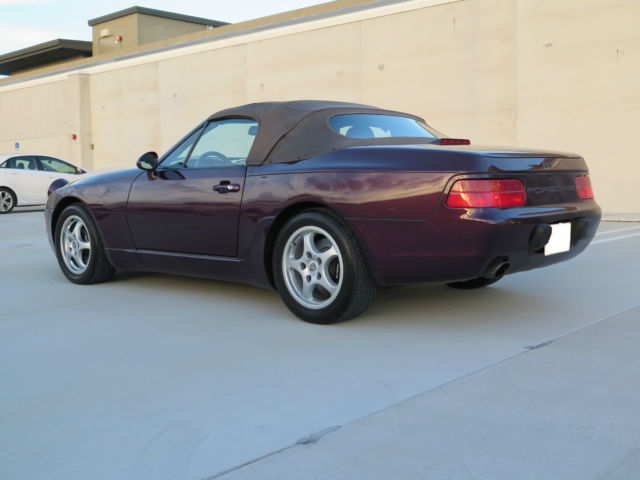 1993 porsche 968 cabriolet collectible example in amethyst pearl
