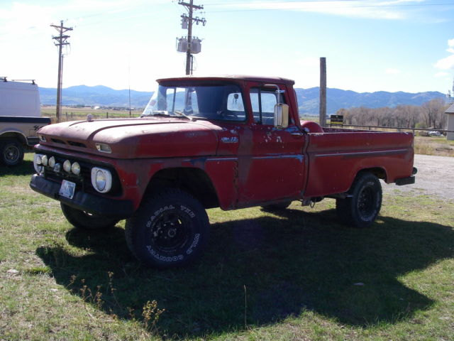 1962 chevrolet 10 4wd pickup, runs, factory propane