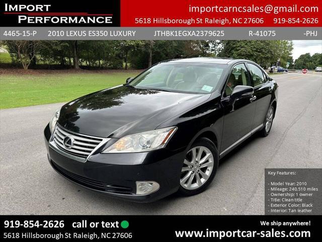 2010 lexus es 350 base