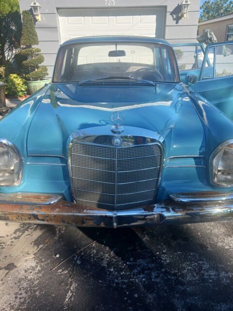 1963 mercedes-benz 220 s sedan blue fwd manual