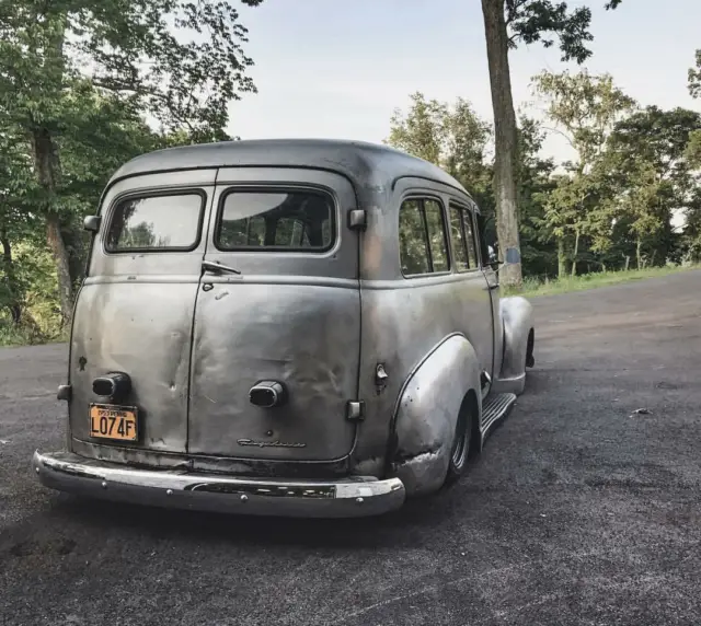 1953 chevy suburban carryall bare metal bagged patina gmc hot street rod 52 51