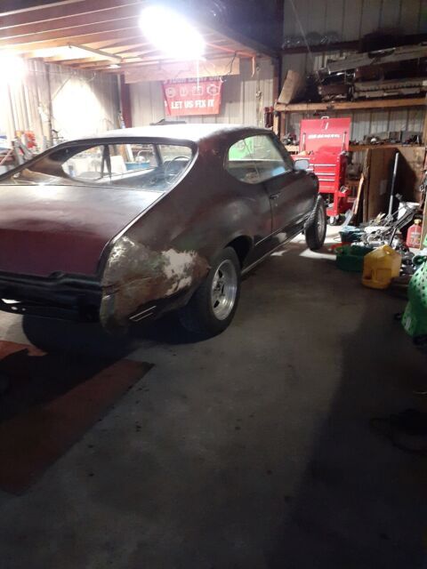 1971 oldsmobile cutlass coupe brown rwd automatic s