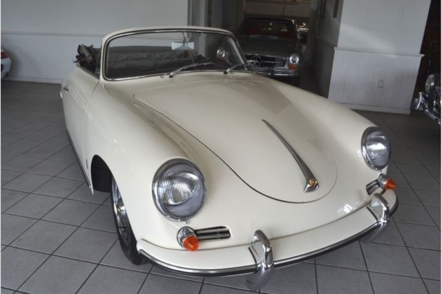 1960 porsche 356 super 90 53450 miles ivory convertible 4 cylinder automatic