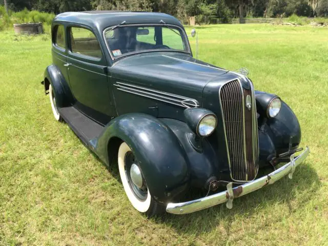 1936 plymouth p-2 business 2 door coupe original barn find