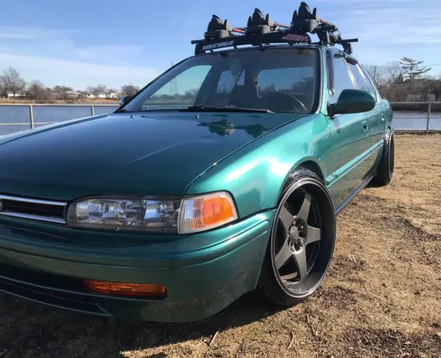1993 honda accord ex sedan cb7 jdm static lowered camber stanced 5 lug swapped