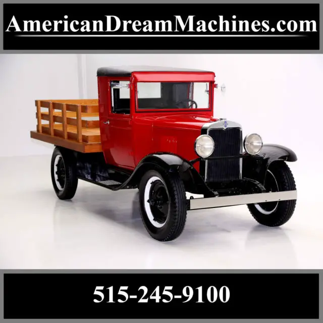 1930 chevrolet universal stakebed, rebuilt engine, trans & rear end, new bed