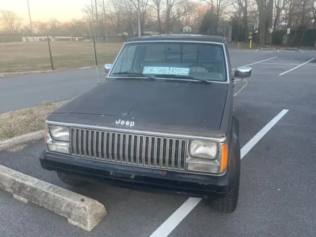 1988 jeep comanche pickup grey rwd manual black