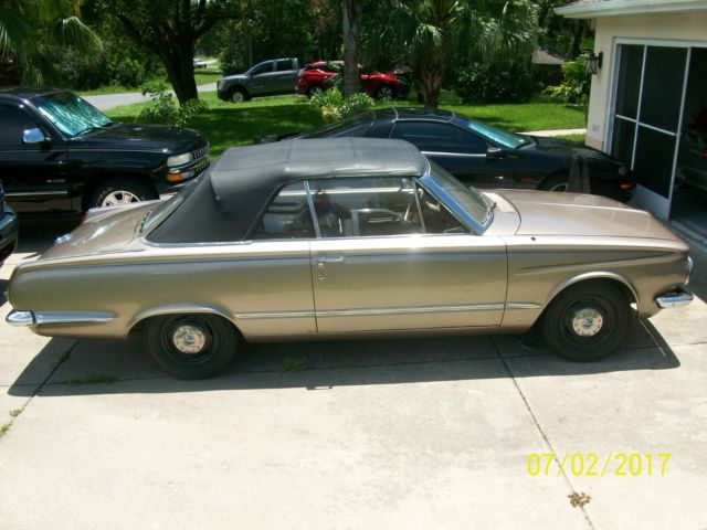 1964 plymouth valiant convertible/340 factory 4 speed/57k orig/nhra affilation