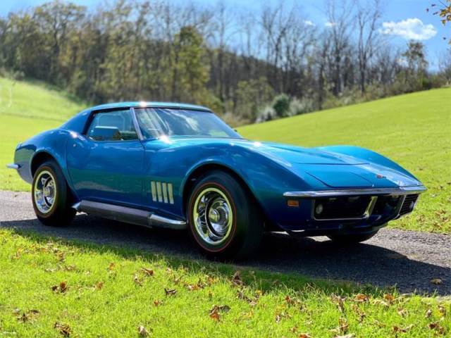 1969 chevrolet corvette coupe *lemansblue/blue*rare350ci/350hpfacta/c*4spd