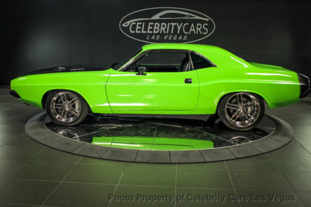 1970 dodge challenger 472 hemi sublime green wrap 1000hp supercharged