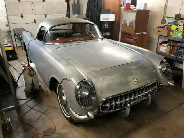 1954 corvette 6 auto 2 tops - air cleaner - private sale