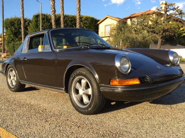 1972 porsche 911 t targa 2.4 fuel injected s trim !ac ! one owner cali car