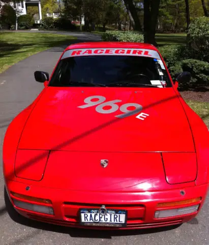 fast 1986 porsche 944 turbo coupe 2-door 2.5l guards red many extra's