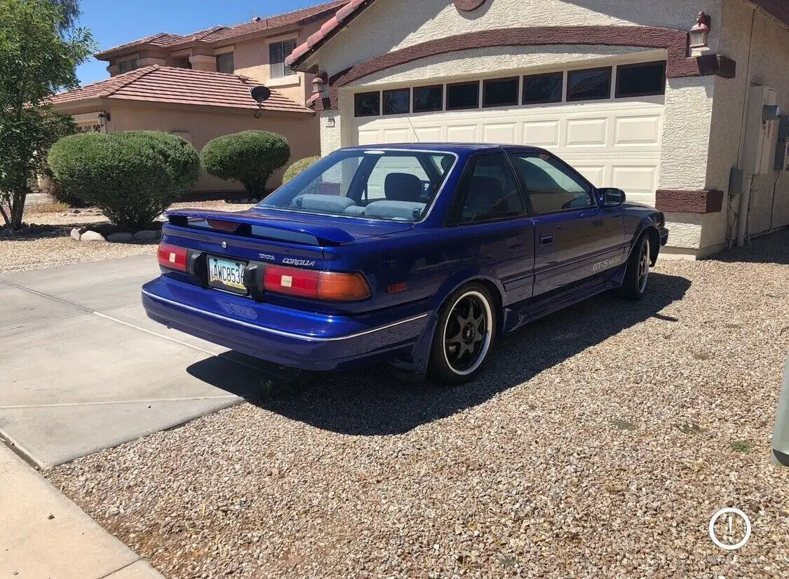 1988 toyota corolla coupe blue fwd manual gt-s