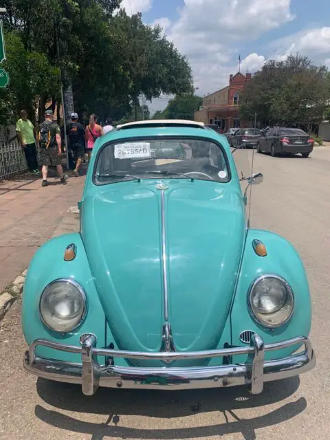 1963 volkswagen beetle sedan green rwd manual ragtop