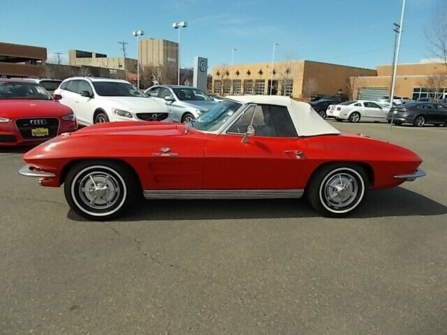 1963 chevrolet corvette convertible convertible 0 miles red convertible manual