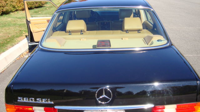 beautiful condition 1989 mercedes 560 sel black with palomino leather interior