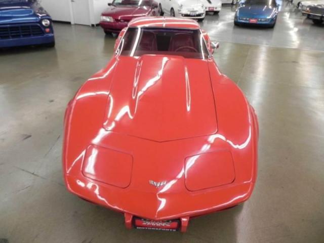 1977 chevrolet corvette l48 20191 miles red coupe 350 automatic