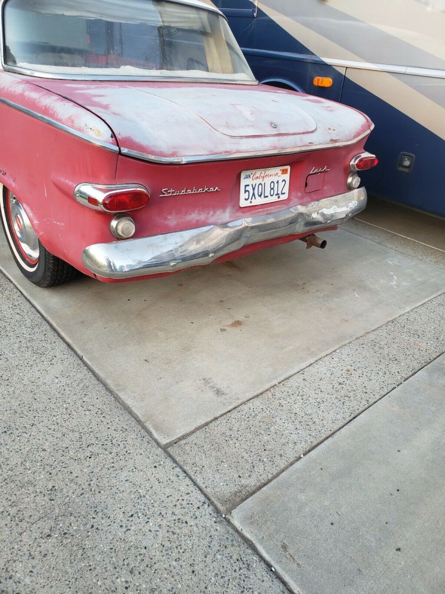 1961 studebaker lark red rwd automatic