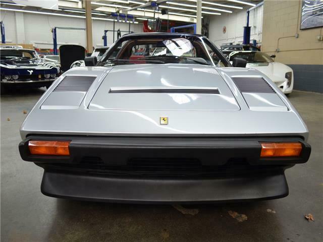 1983 ferrari 308 gts convertible 54k orig mi,5 speed,silver/red,completely stock