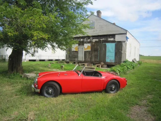well maintained, manual 4 speed, red 1959 mga in great condition