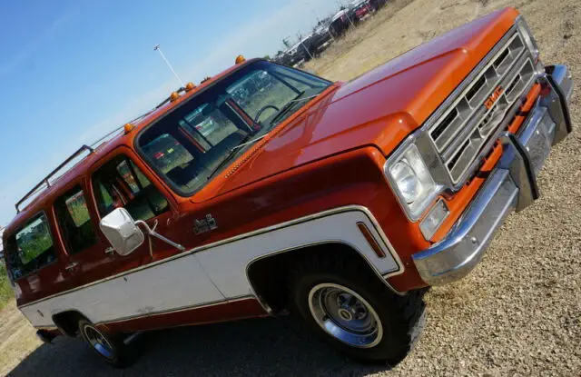 rare 1976 gmc suburban sierra classic, low mileage, 454, loaded, factory a/c