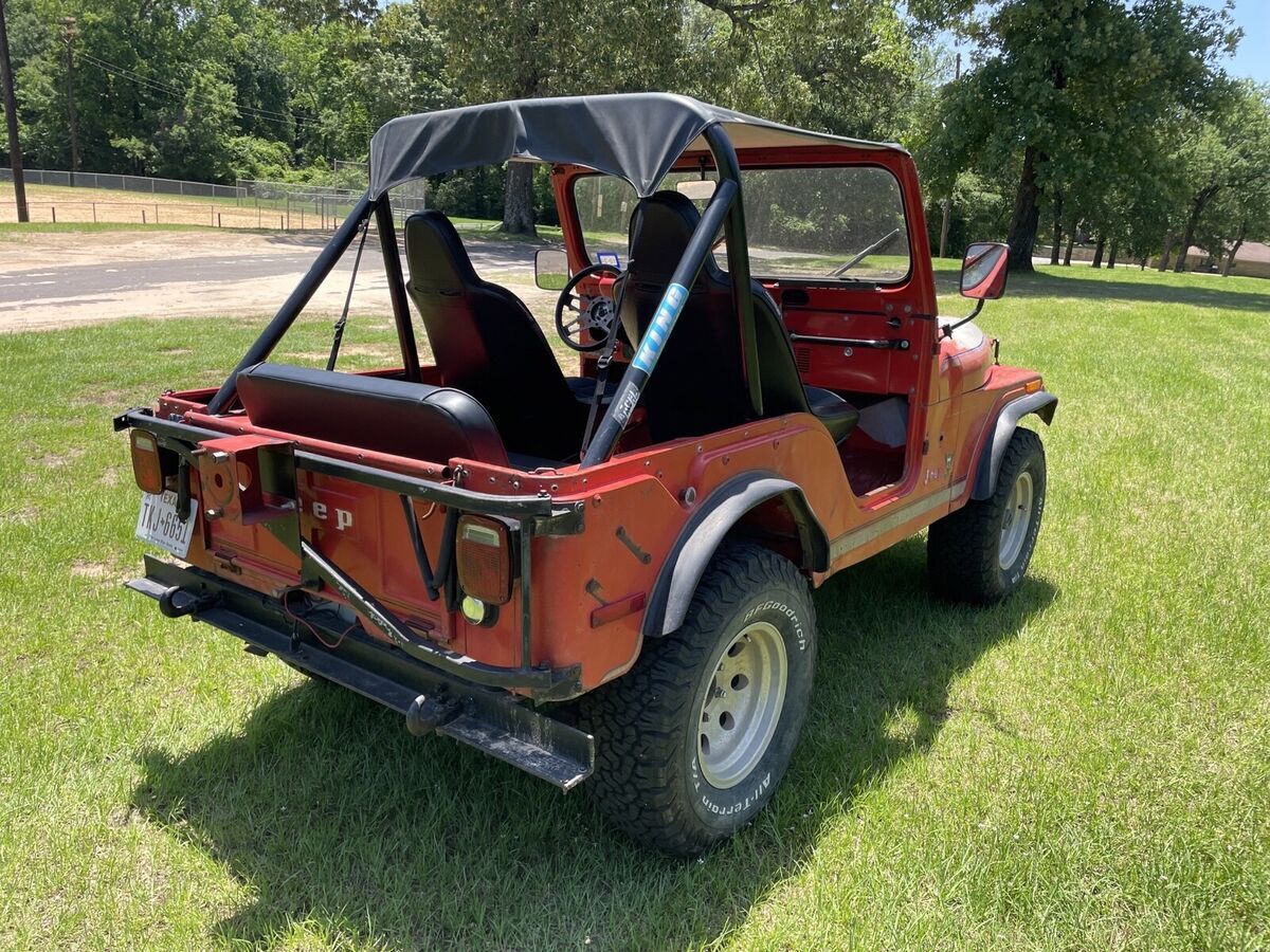 1976 jeep cj-5 suv red cj5