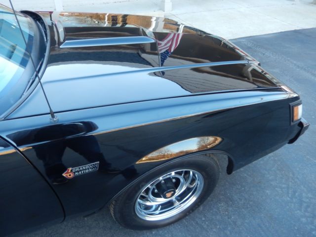 1986 buick grand national factory black 3.8 liter turbo charged