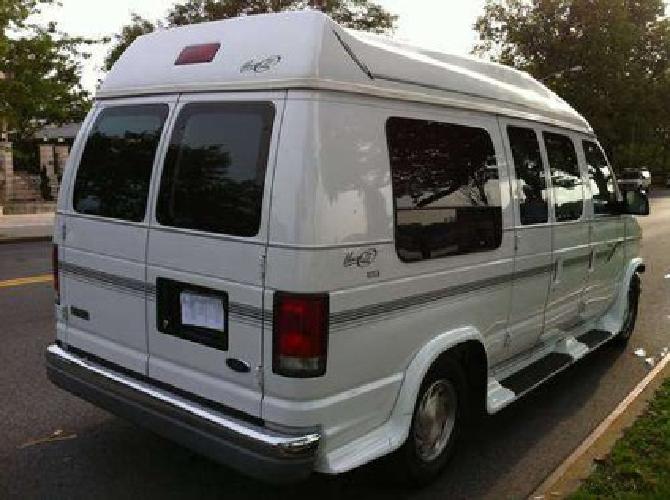 2000 ford conversion van hi-top, mark 3 white, very clean,, in brooklyn, ny