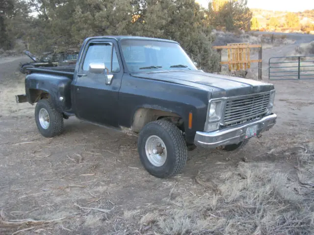 1976 gmc k15 stepside pickup 4x4 5.0 v8 4 speed manual