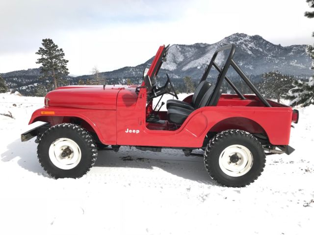 1983 jeep cj5 barn find rust free 14k orig miles red - stunning! no reserve