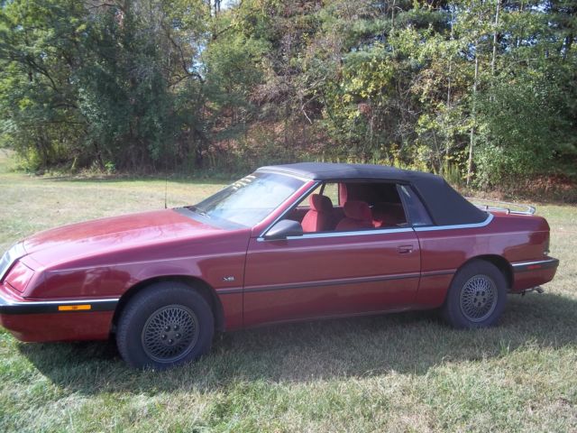 fine 1991 crysler lebaron convertible!! 78 kmiles! 3.0 v6/ auto/ loaded/ sweet!!