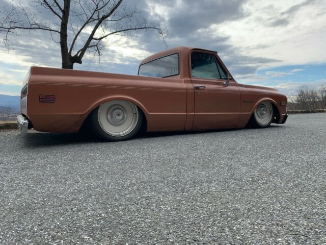 1971 chevrolet c10 shop truck, bagged, porterbilt, vintage heat & air
