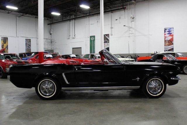 1964 ford mustang 26669 miles black convertible 260 v8 automatic