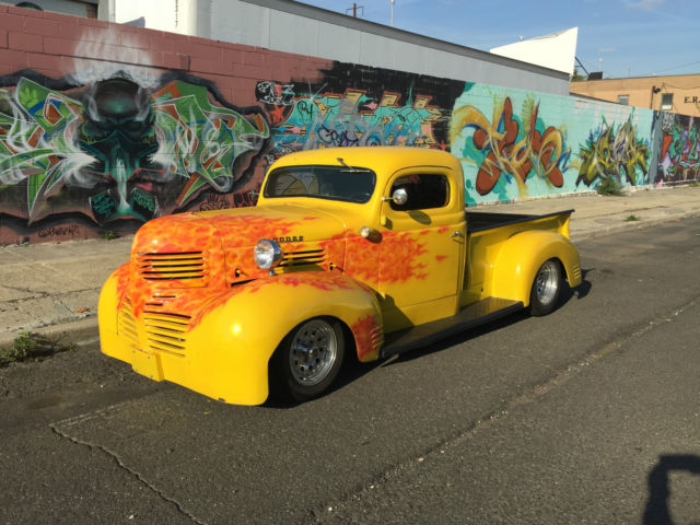 1946 pickup, pro touring, chopped, not bagged restomod dropped custom