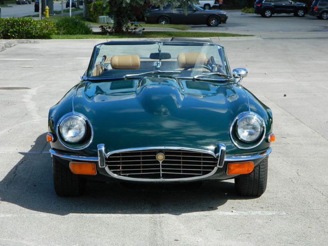 1972 jaguar xke v-12 convertible automatic brg a/c wire wheels