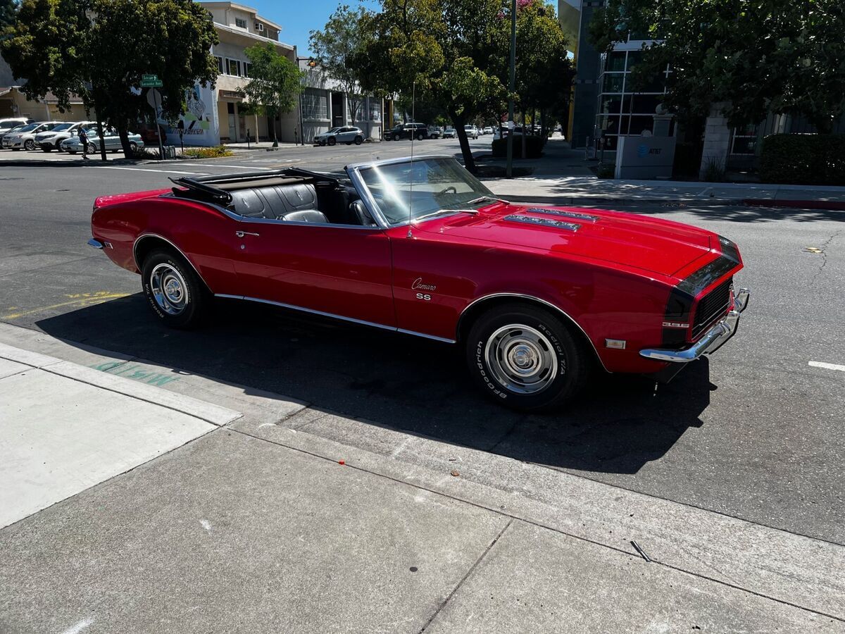 1968 chevy camaro ss396 rs convertible authentic