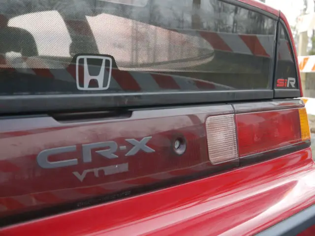 jdm 1991 honda cr-x ef8 si-r rhd car rare glass top sir crx b16a red