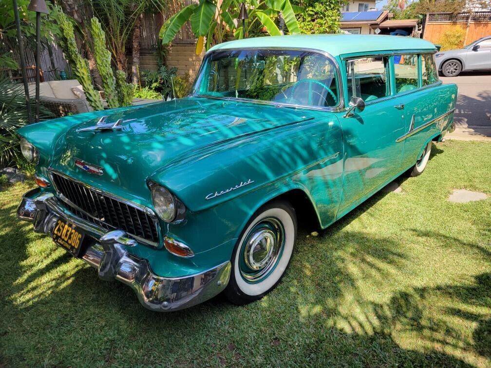 1955 chevrolet 210 wagon green