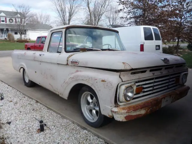 1963 ford f-100 unibody pick up rat rod hot rod project