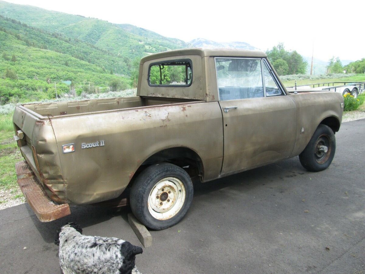 1972 international scout ii half-cab 4x4