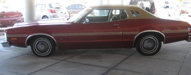classic 1975 ford elite luxury 2 dr coupe leather 73k miles