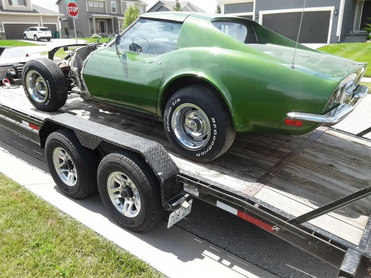 1972 corvette base 350 wrecked salvage rebuilder