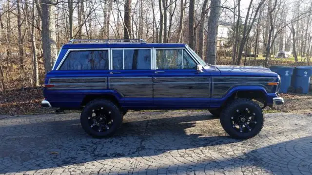 1989 jeep grand wagoneer w/ls1, 4l60e, rust free, new paint/interior, 18" wheels